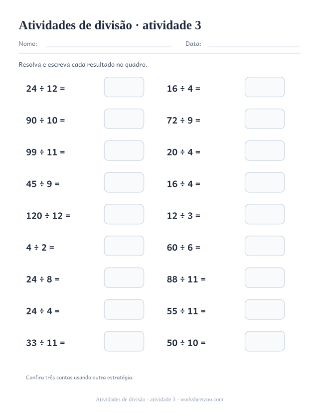 Prévia de Atividades de divisão, atividade 3 para imprimir